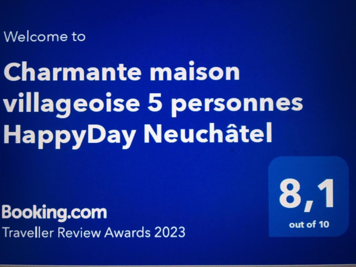 Charmante Maison Villageoise 5 Personnes Happyday Neuchatel Saint-Blaise Exteriér fotografie